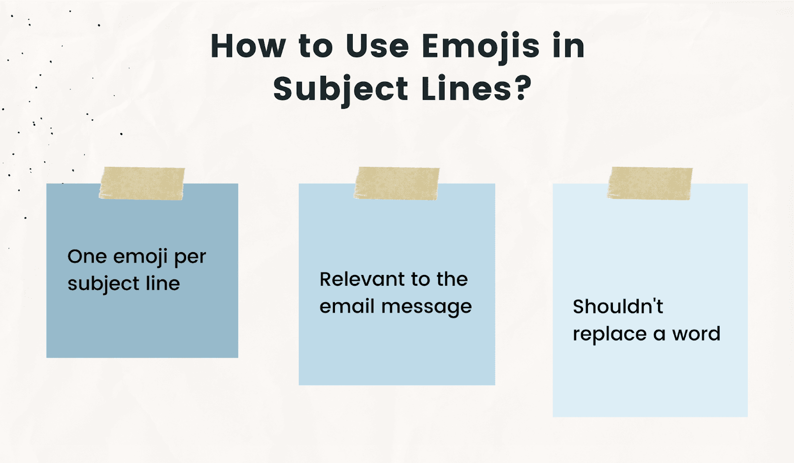 3 tips for using emojis in subject lines