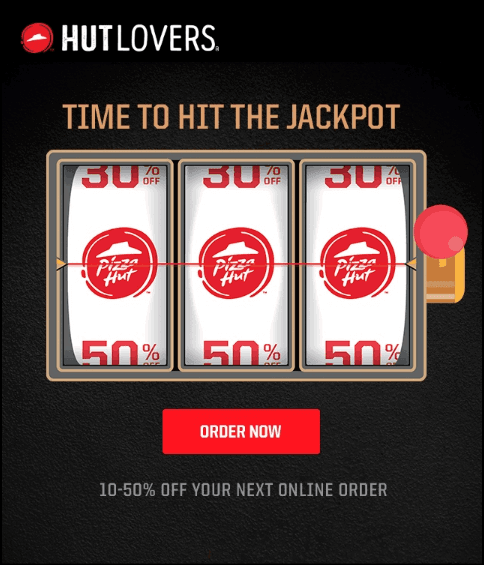 Slot machine email example